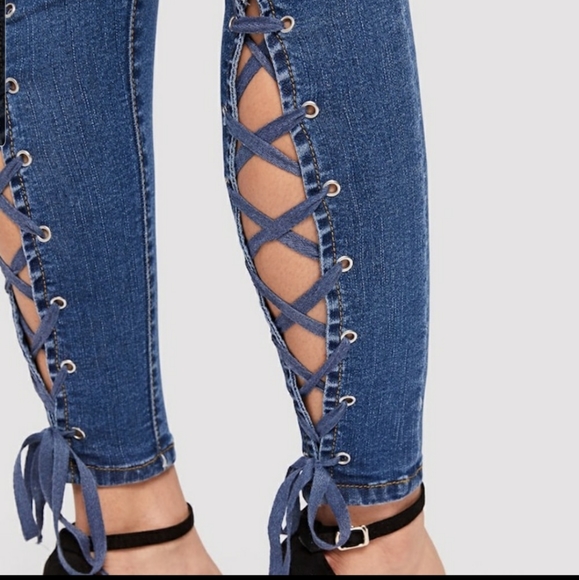 By October Love leggin jeans with all contouring - Picture 2 of 2